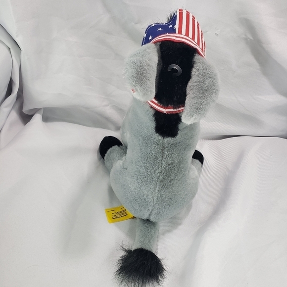 Davey Donkey Democratic Plush Stuffed Toy 10 Inch 24K Company 1996 With Tag - Picture 7 of 11